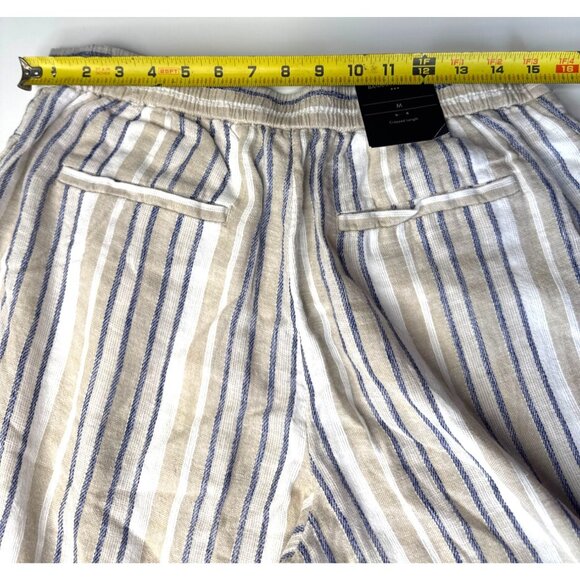 Banana Republic Linen Blend Striped Wide-Leg Pants M - Picture 13 of 15